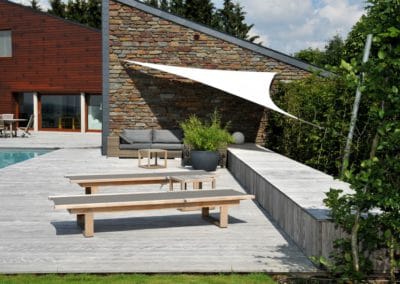 Terrasse en bois installée par Alain Rosen