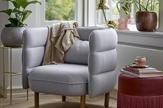fauteuil relax gris de la marque Bloomingville